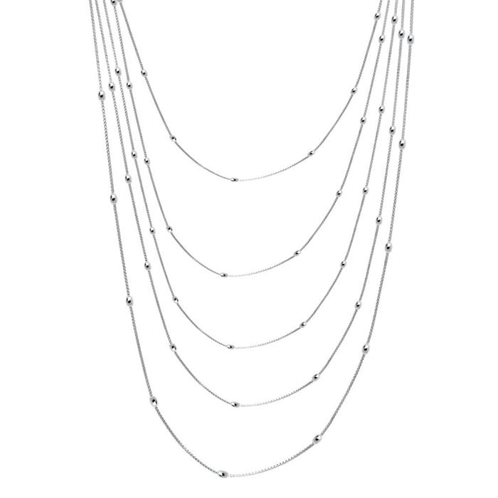 Layer chain in sterling silver