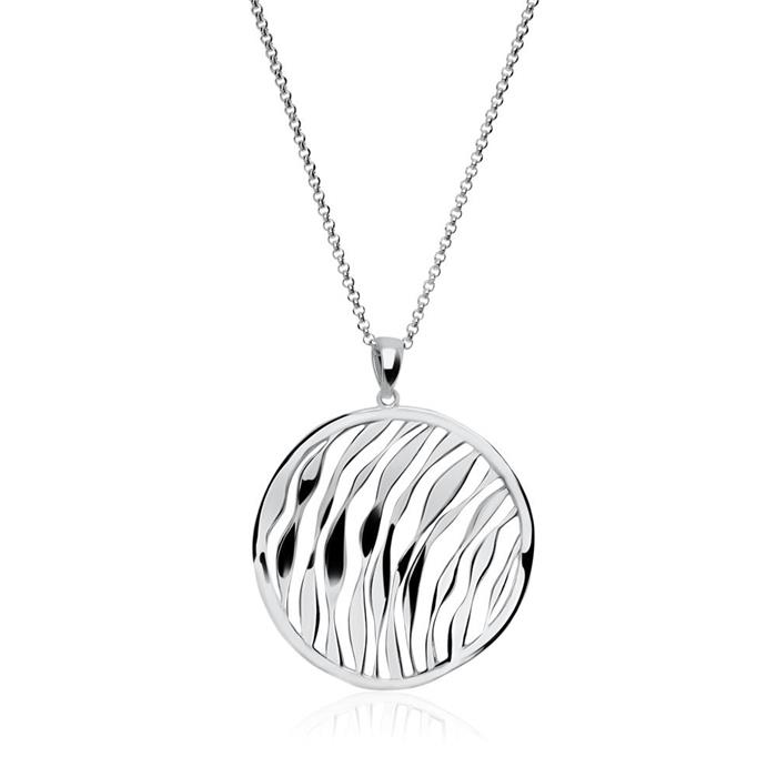 Modern necklace in sterling silver