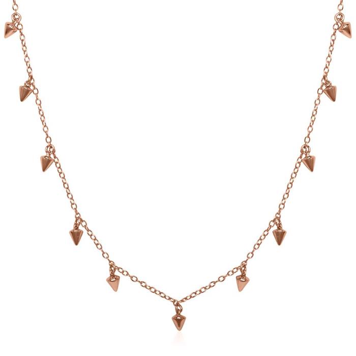 Rose gold-plated sterling silver chain
