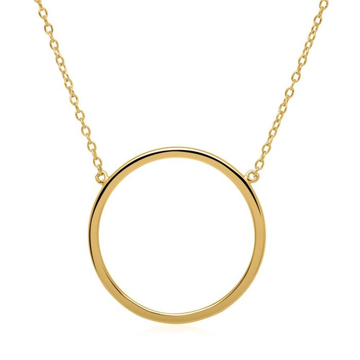 Circle necklace in gold-plated 925 silver