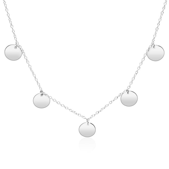 Sterling silver necklace with pendants