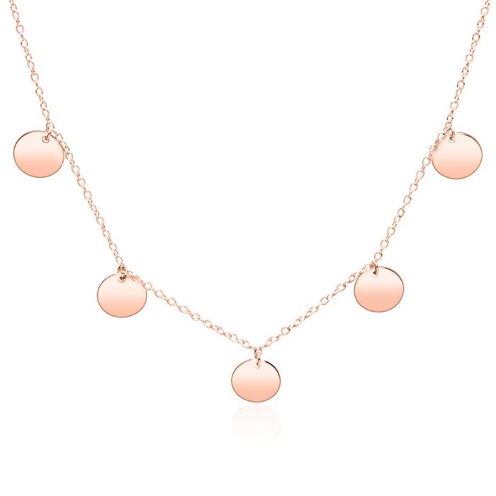 Ketting van roségoud verguld 925 zilver