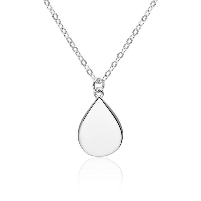 Collier druppel voor dames in sterling zilver