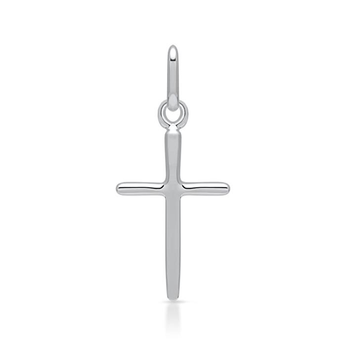 Shiny sterling silver pendant cross