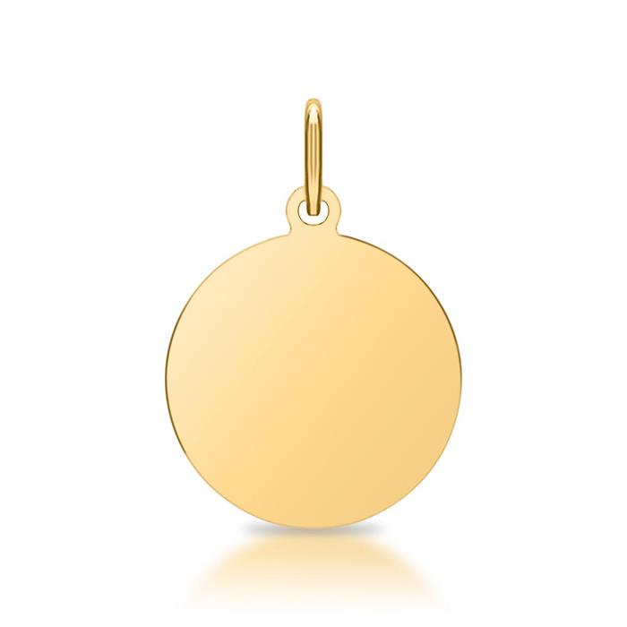 Sterling silver pendant gold plated engravable