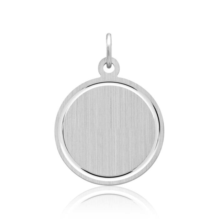 Silver necklace with pendant engraving possible