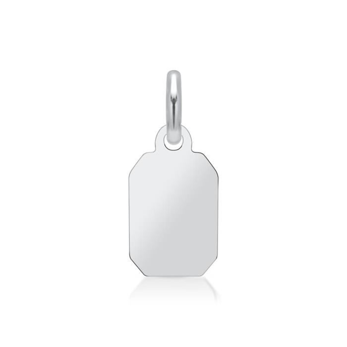 Small sterling silver pendant engravable
