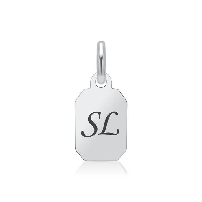 Small sterling silver pendant engravable