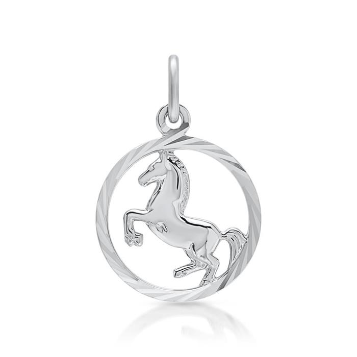 Sterling silver pendant horse