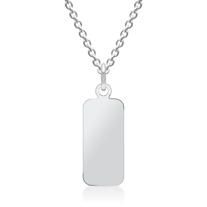 Silver pendant & necklace engraving possible