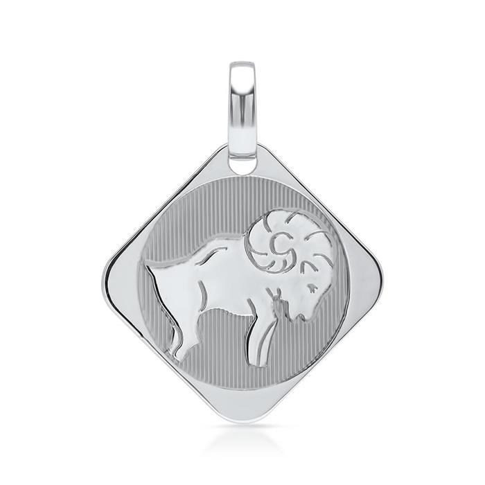 Sterling silver pendant aries sign