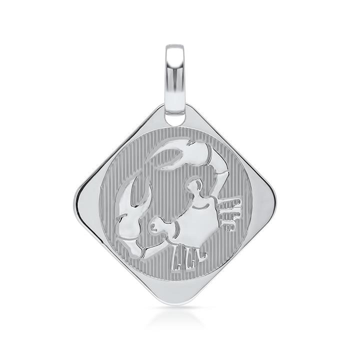 Sterling silver pendant zodiac sign cancer