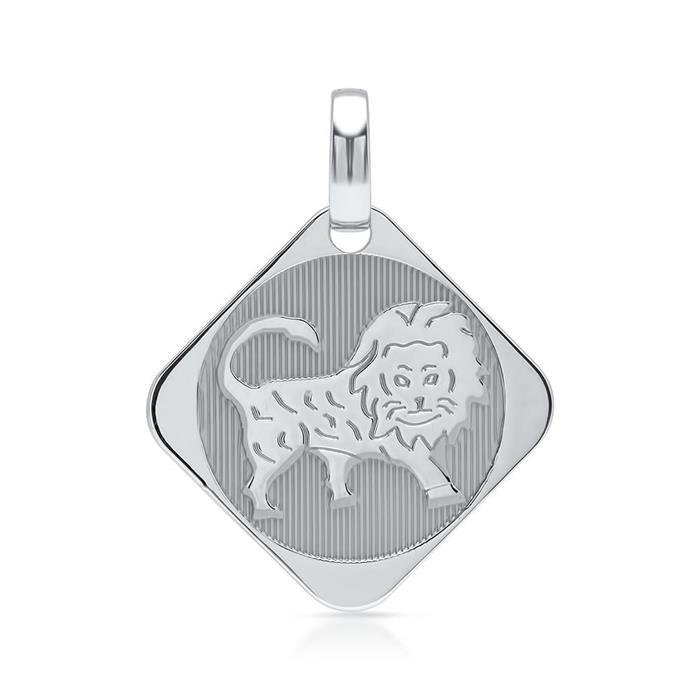 Sterling silver pendant zodiac sign leo