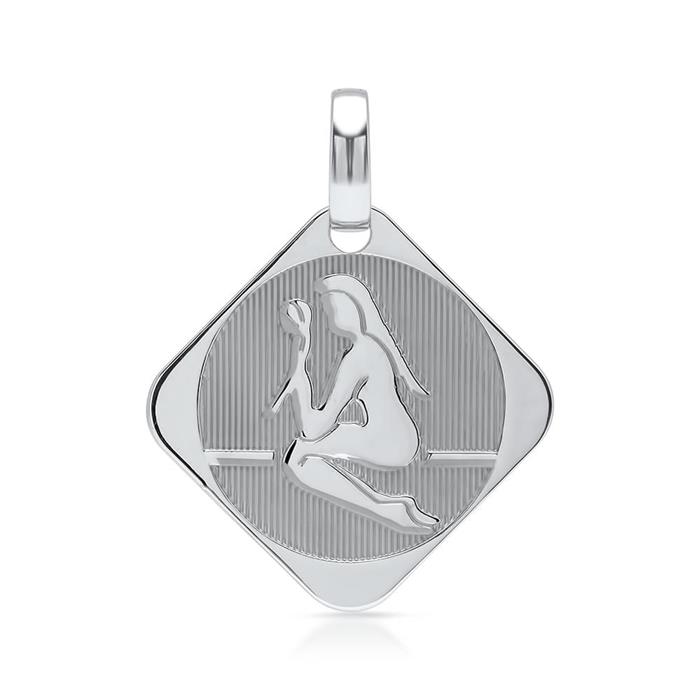 Sterling silver pendant zodiac sign virgo