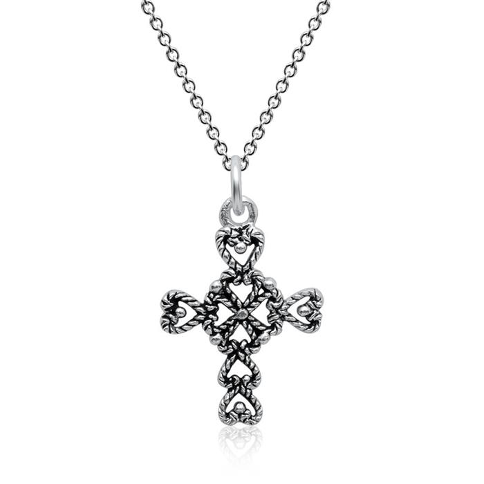 Silver Necklace Incl. Pendant Cross