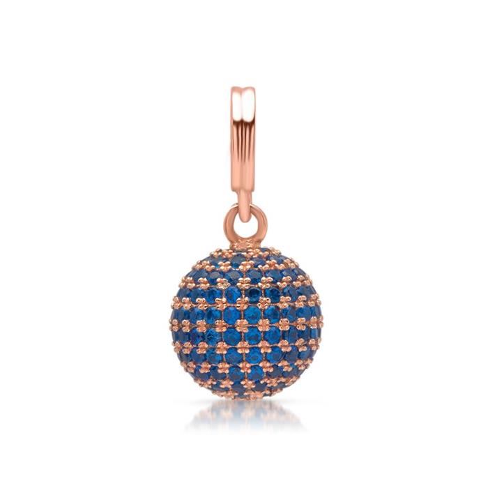 Rosegold-plated sterling silver necklace with pendant