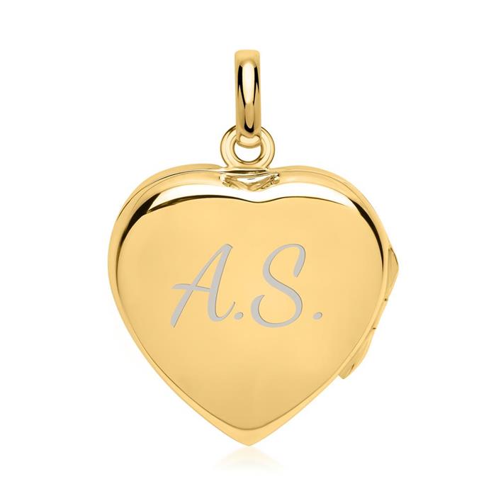 Necklace elegant heart decorations gold plated