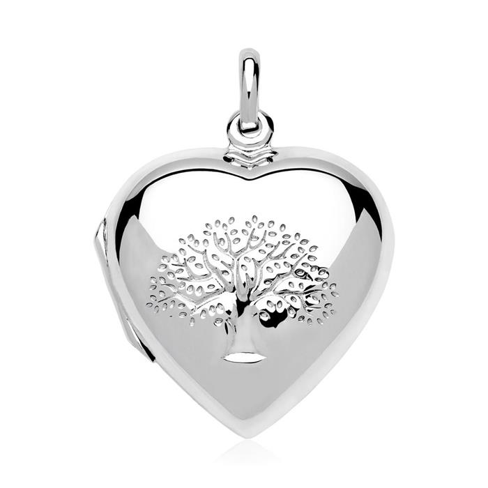Sterling silver locket engraving hinged with chain