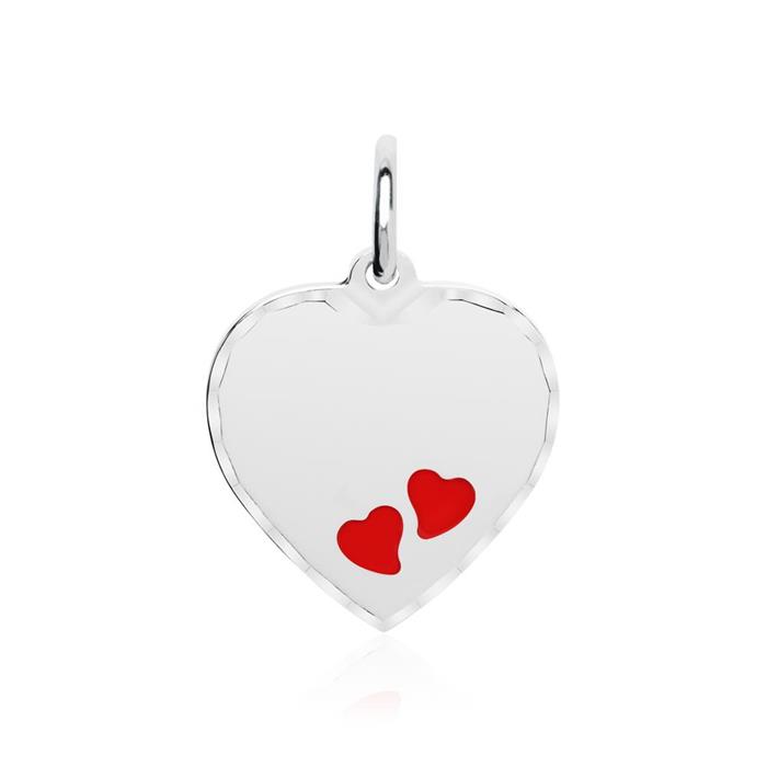 Cadena corazón de plata 925 grabable