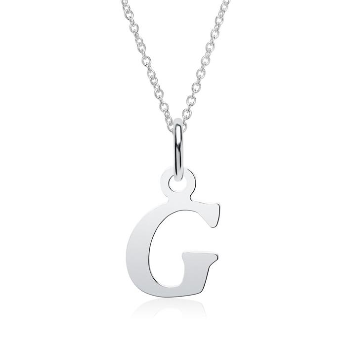 Pendant made of sterling silver letter G
