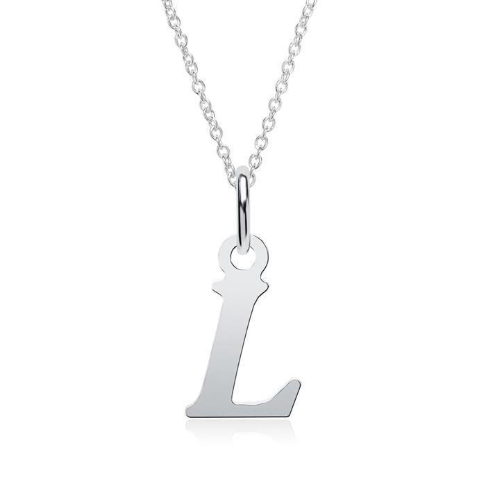 Pendant made of sterling silver letter L