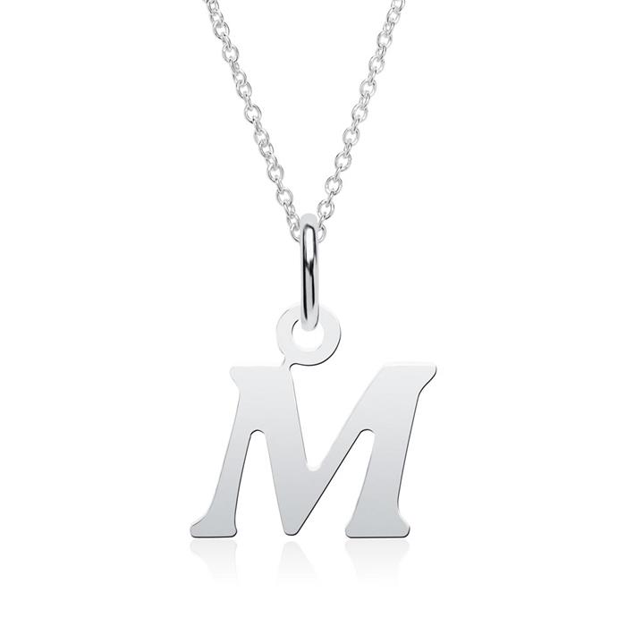 925 sterling zilveren letter m hanger