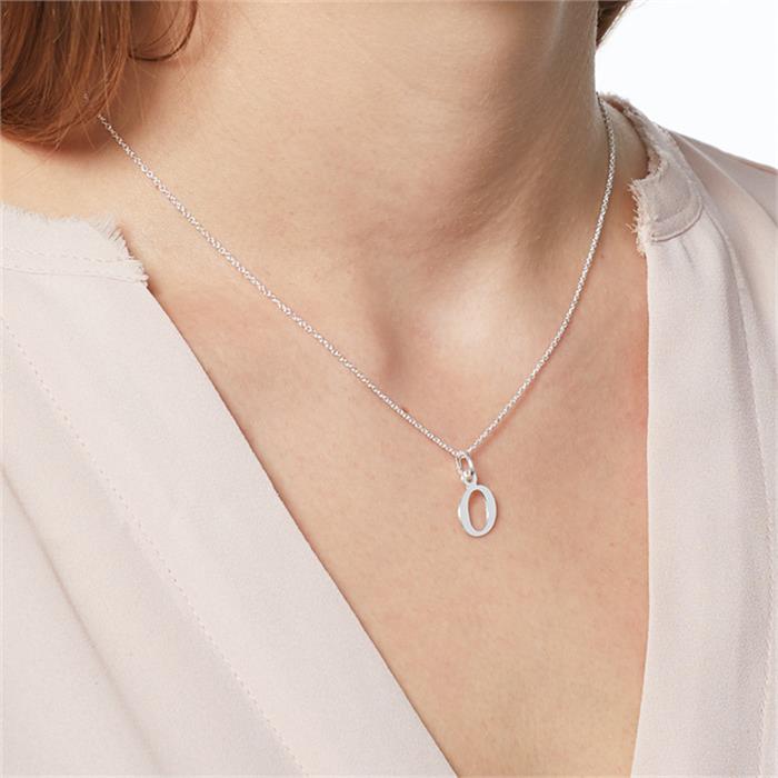 Sterling Silver Diamante Circle Pendant Necklace Lovisa