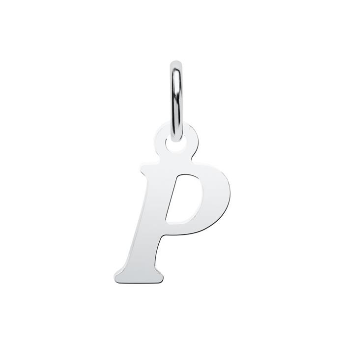 Character necklace P made of sterling silver