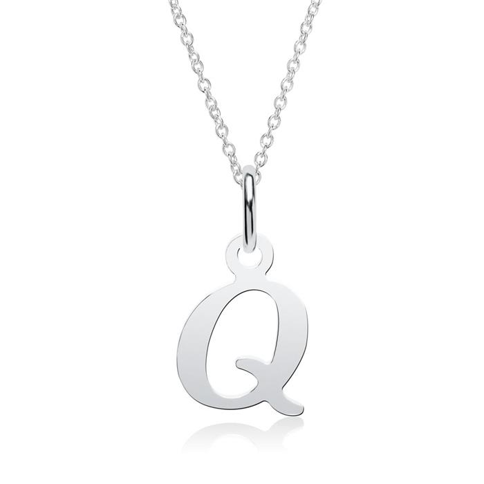 Buchstabenkette Q aus 925er Silber