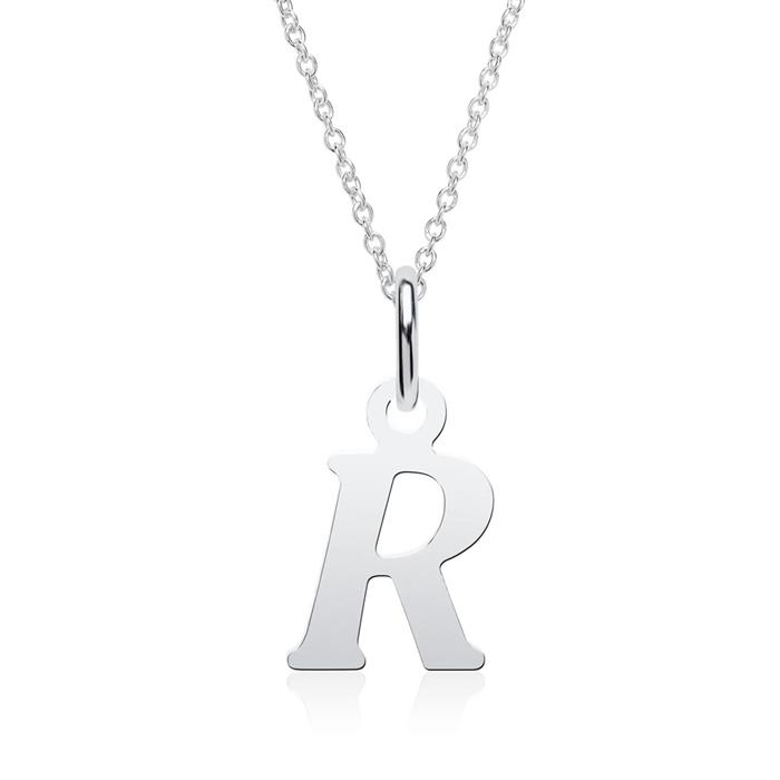 Sterling sterling silver pendant letter R