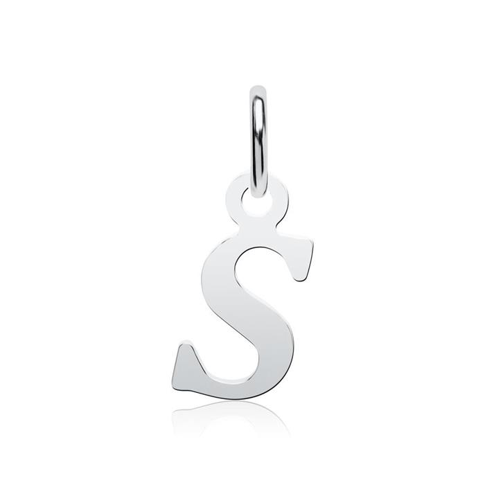 925 sterling zilveren hanger letter S