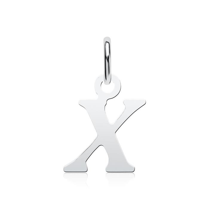 Hanger letter X in sterling zilver