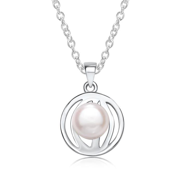 Pendant made of 925 silver with pearl