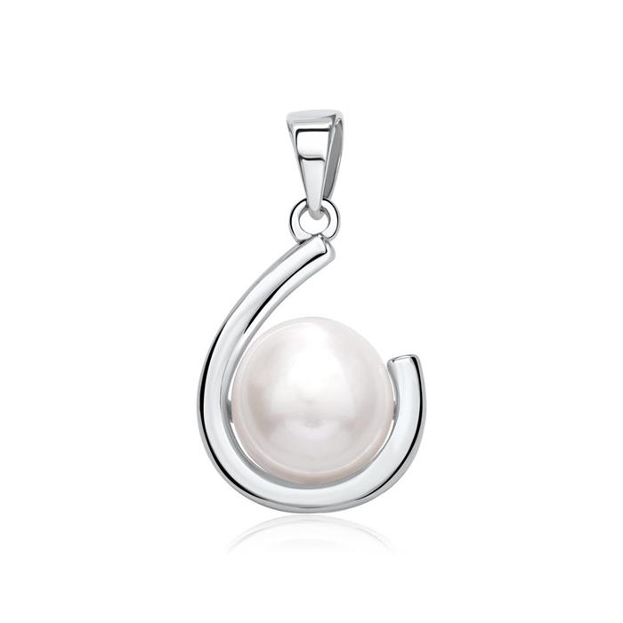Necklace made of 925 silver with pearl