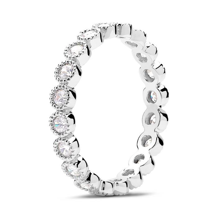 Eternitying Sterling Silver With Zirconia Stones
