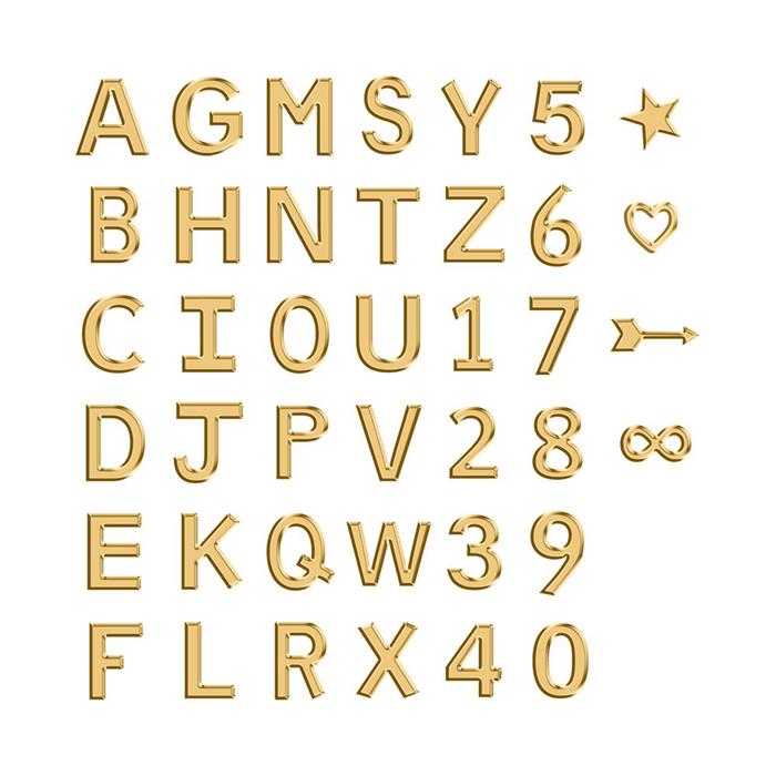 585er Gold Ohrhänger mit diamantbesetzten Buchstaben