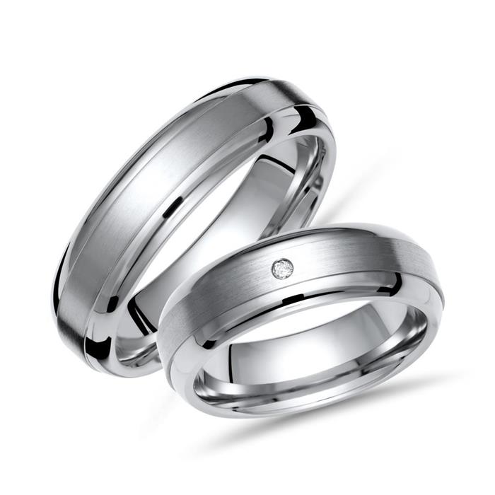 Wedding rings titanium wedding rings diamond engraving