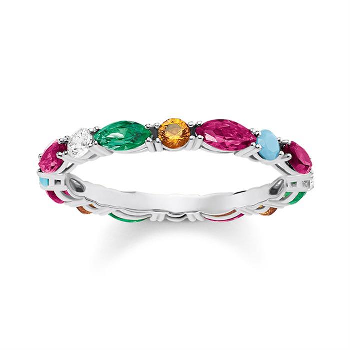 Colorful Ring By Thomas Sabo Made Of Sterling Silver