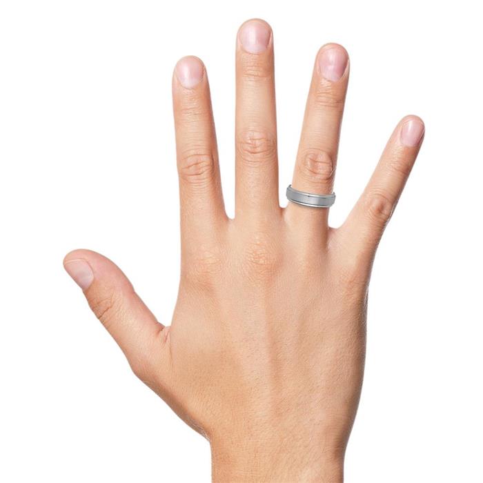 Modern Wedding Rings Made Of Tungsten Laser Engraving