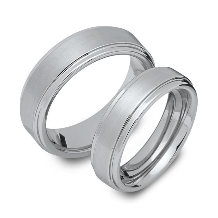 Modern tungsten wedding rings robust