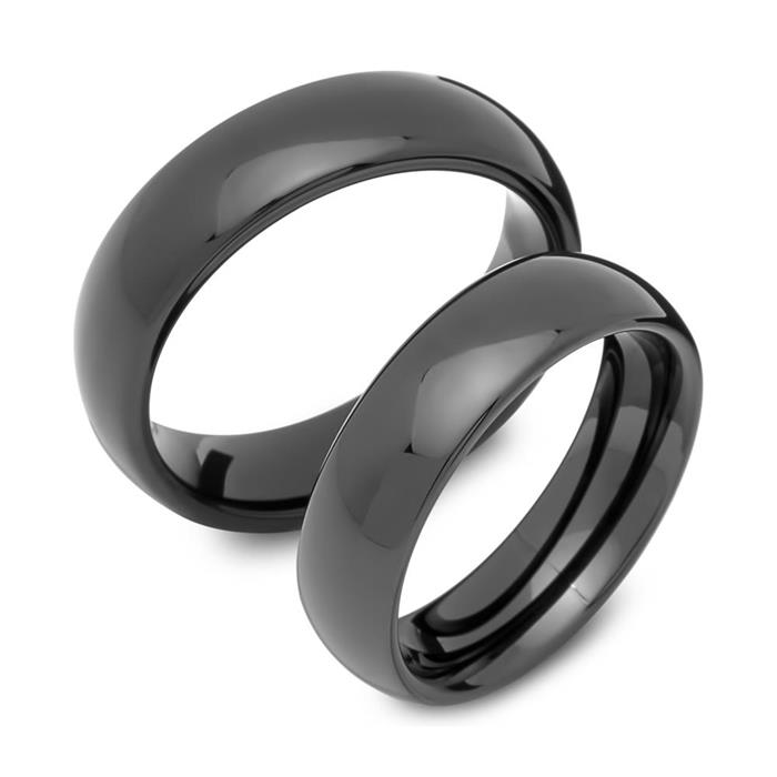 Black Tungsten Wedding Rings Robust