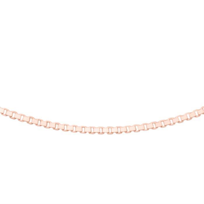 Venetian necklace 1,2 mm 925 silver rose gold plated