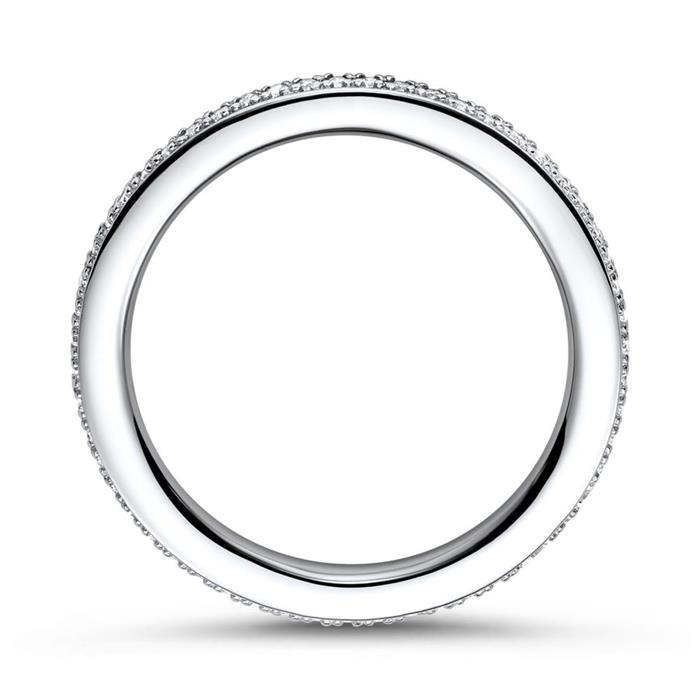 Verlobungsring Silber mehrere Zirkonia 1,9mm