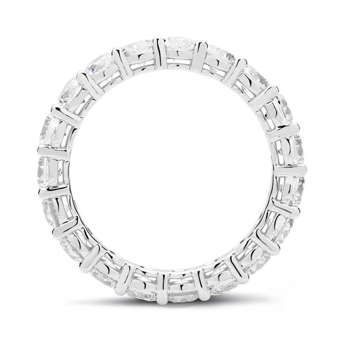 Eternity Ring Made Of Sterling Silver With Zirconia