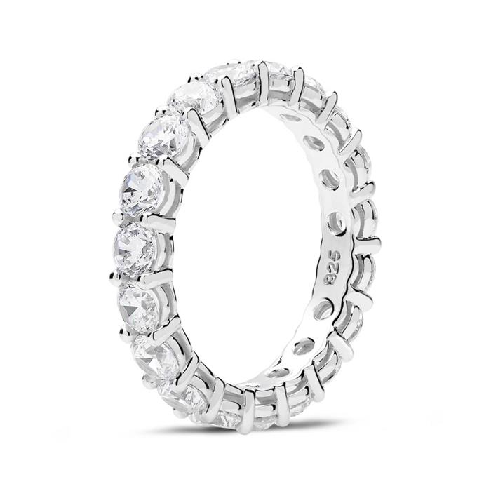 Eternity ring in 925 sterling zilver met Zirkonia