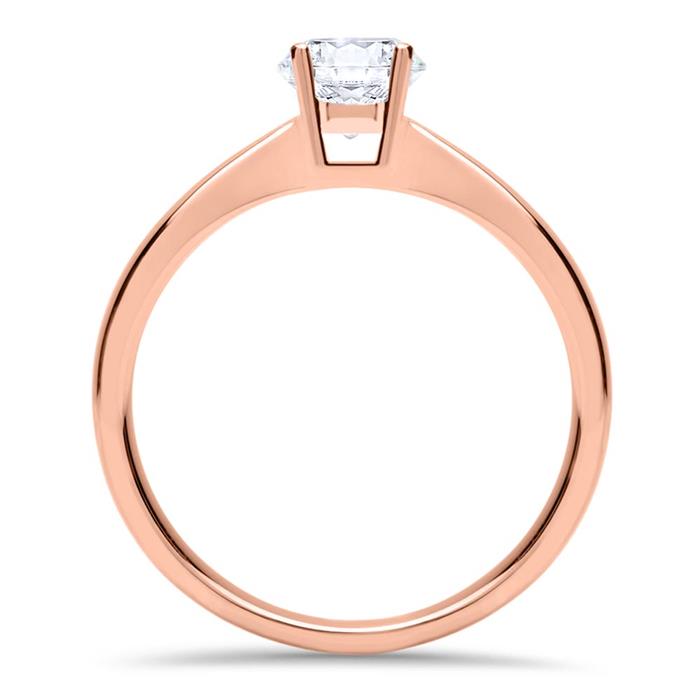 Ring aus 585er Ros&#xE9;gold mit Diamant 0,50 ct.