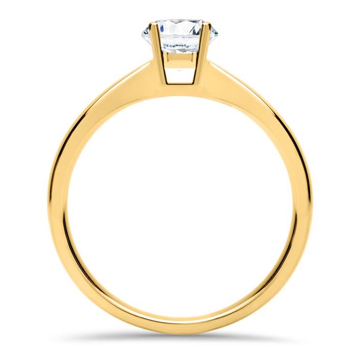 Solit&#xE4;rring aus 750er Gold mit lab-grown Diamant