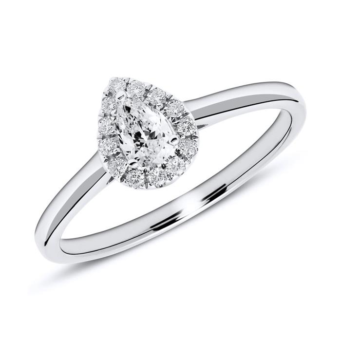950 Platinum Engagement Ring With Diamonds