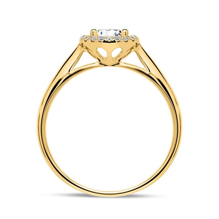 18ct gold ring with diamonds