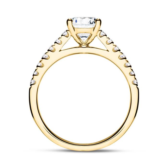 Ring aus 750er Gold mit Diamanten